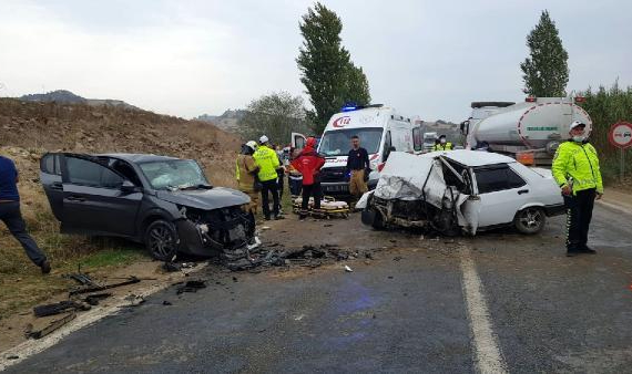 Yağmur Nedeni İle Kayganlaşan Yol, Kazaya Sebep Oldu!