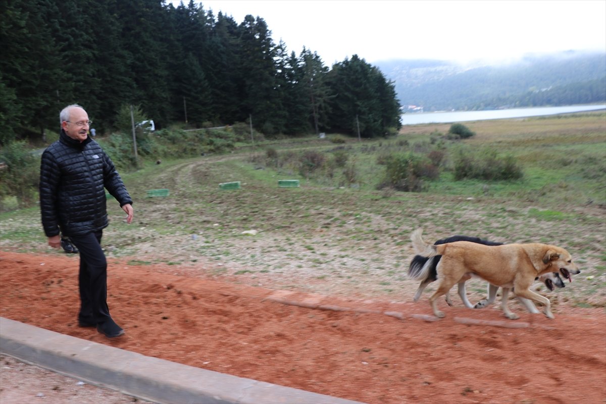 Kemal Kılıçdaroğlu, Abant Gölü'nde yürüyüş yaptı