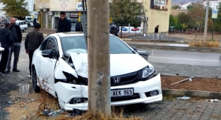 Kovancılar'da Trafik Kazası : 1 Yaralı!