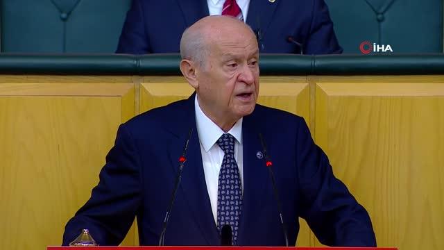 MHP Lideri Bahçeli: "Türkiye'de Kürt sorunu yoktur. Kürt kardeşlerimi sorun olarak gören CHP vardır, İP vardır, HDP vardır"