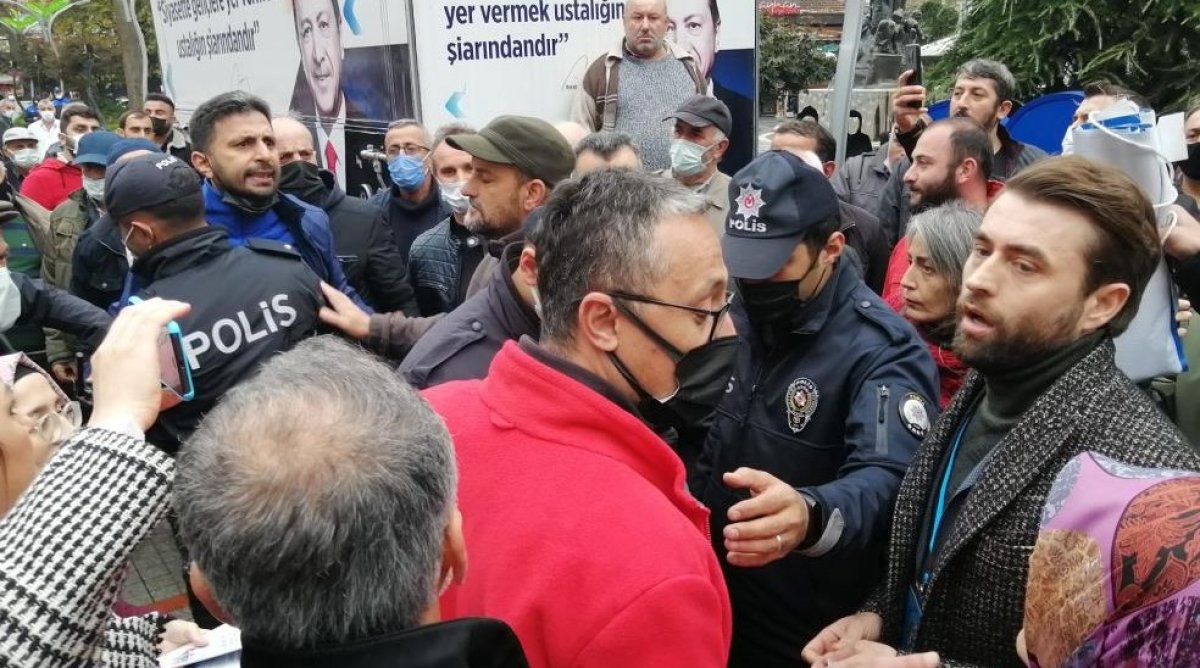 Rize’de aşı karşıtı polis tehdit etti: Açığa alınacağını biliyor musun