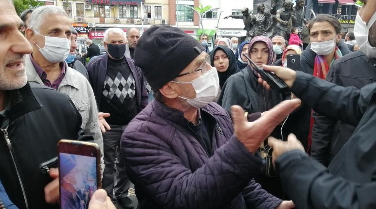 Rize’de aşı karşıtı polis tehdit etti: Açığa alınacağını biliyor musun