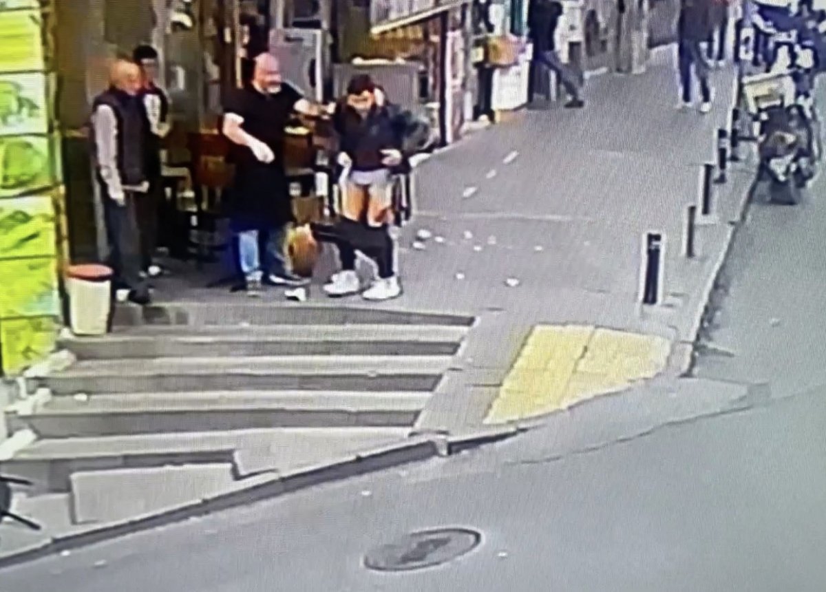 Şişli'de döner bıçaklı silahlı saldırı kamerada