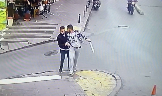 Şişli&#039;de döner bıçaklı silahlı saldırı kamerada