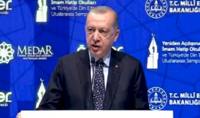 Cumhurbaşkanı Erdoğan, 'İmam Hatip Okulları Sempozyumu'na katıldı