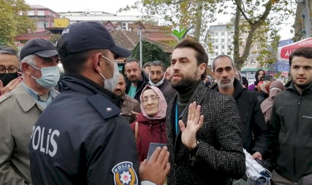 Rize’de aşı karşıtı polis tehdit etti: Açığa alınacağını biliyor musun