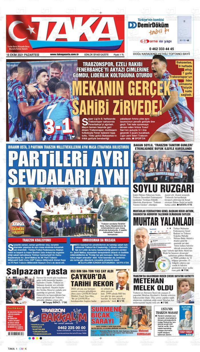 Trabzonspor - Fenerbahçe maçı sonrasında Trabzon yerel basınından flaş manşetler