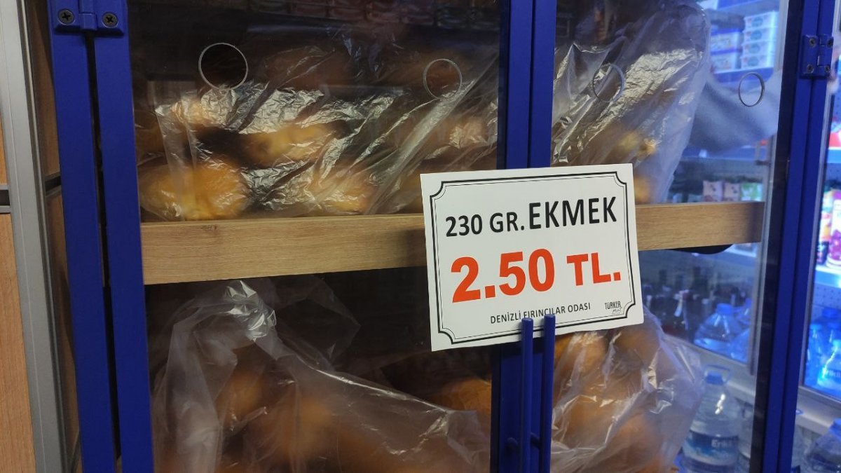 Denizli'de ekmek 2,5 lira oldu