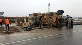 Hatay'dan Üzücü Haber! Askeri Araç Devrildi!