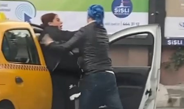 Taksi yolcusu ve sürücü kursu eğitmeni arasında arbede yaşandı