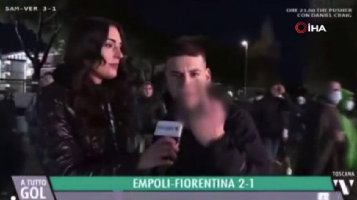 İtalya’da canlı yayında kadın muhabire taciz