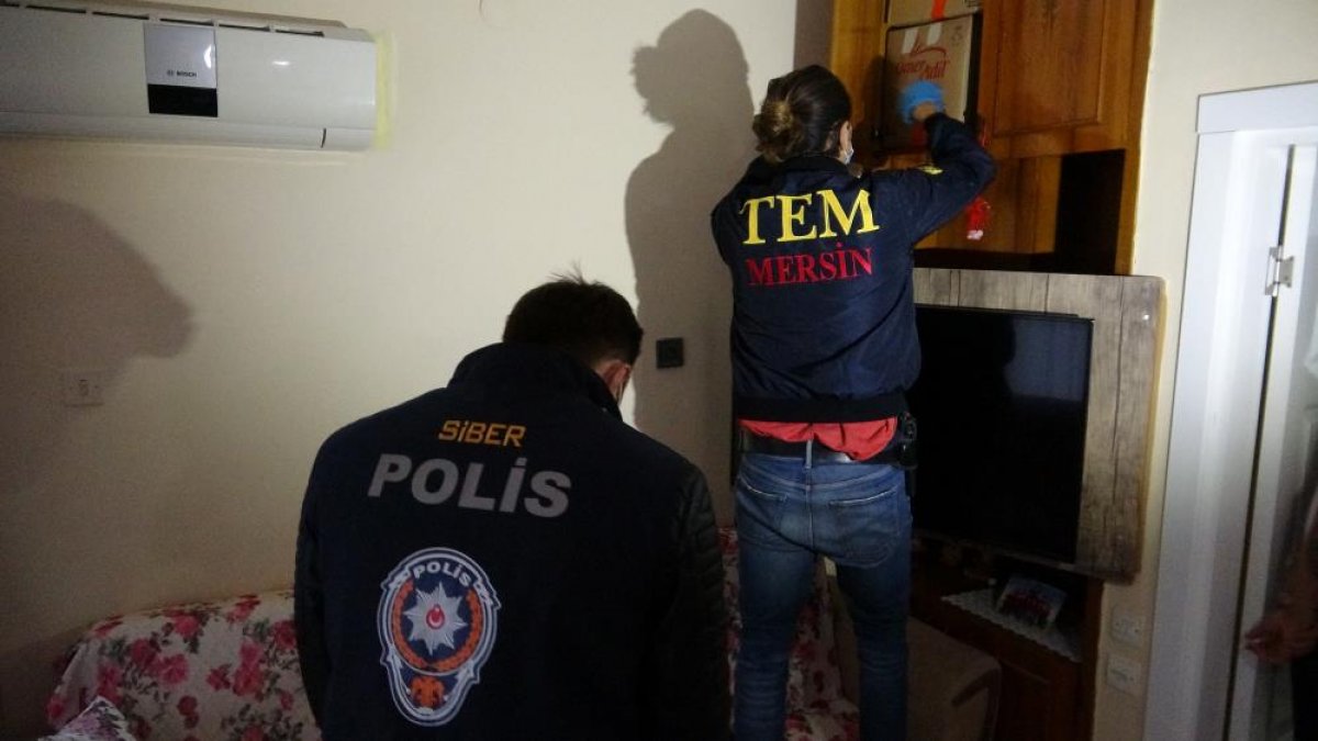 Mersin'de dolandırıcılara yönelik drone destekli operasyon!