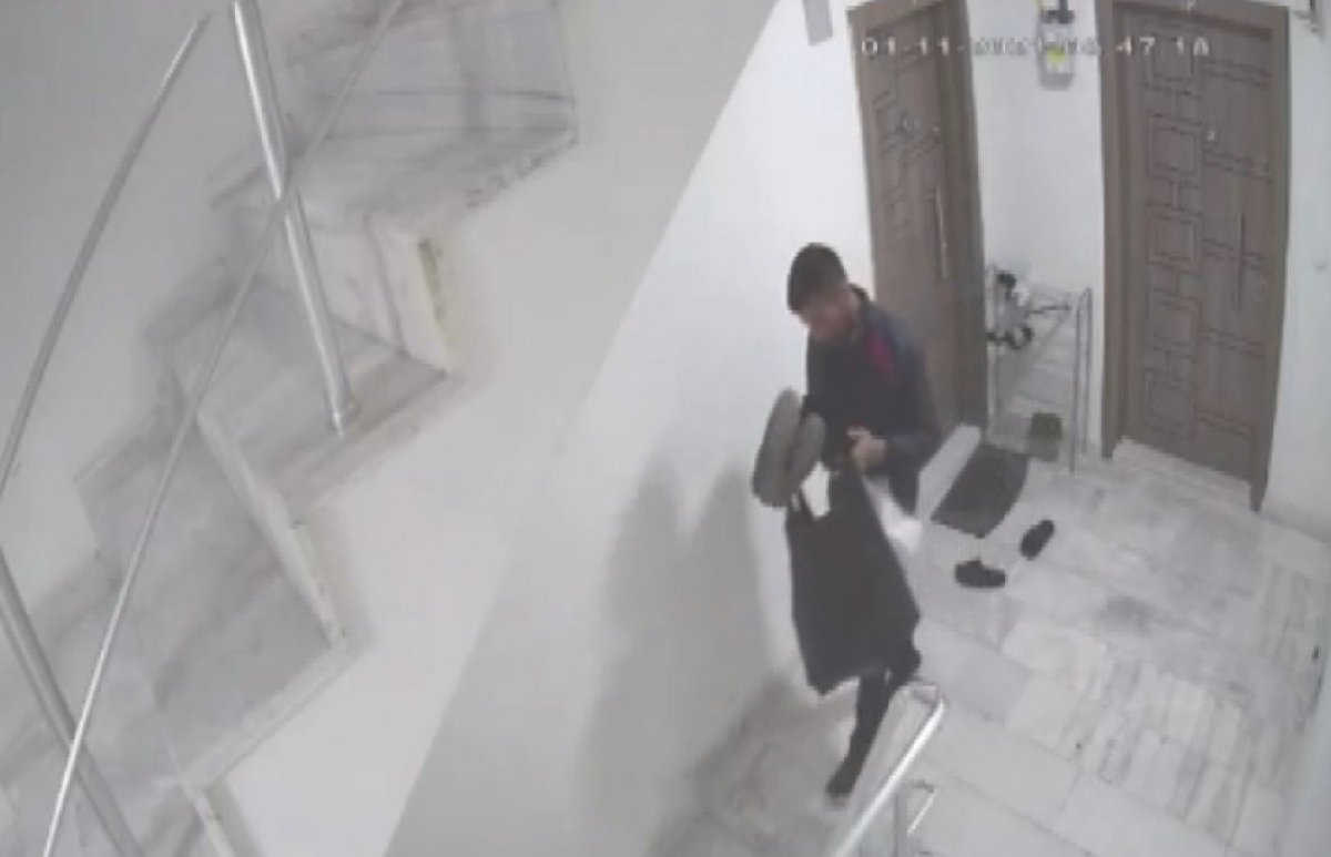 Mersin'deki hırsız, ayakkabı çalarken beğendiklerini seçti