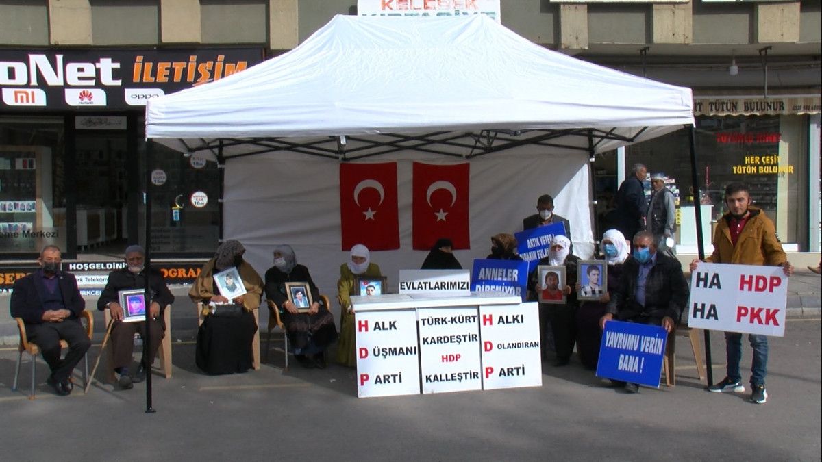 Muş'taki evlat nöbetine 22 yıldır oğlunu bekleyen anne de katıldı