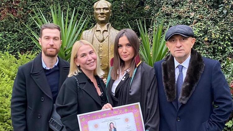 Okul da bitti staj da... Sinan Engin'in kızı Elif Engin avukat oldu!