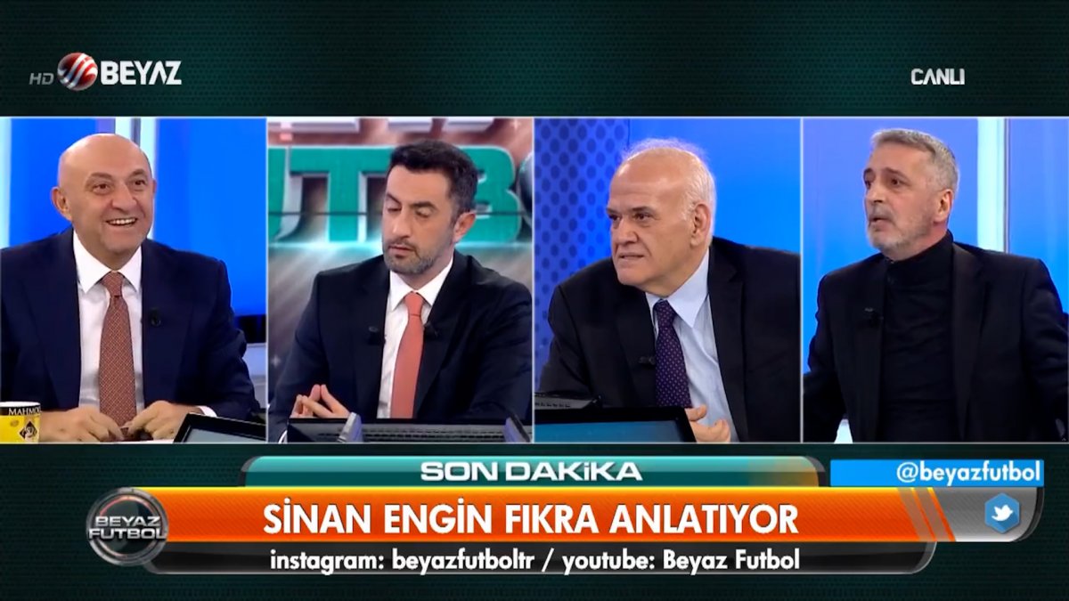Sinan Engin ve Ahmet Çakar canlı yayında fıkra anlattı