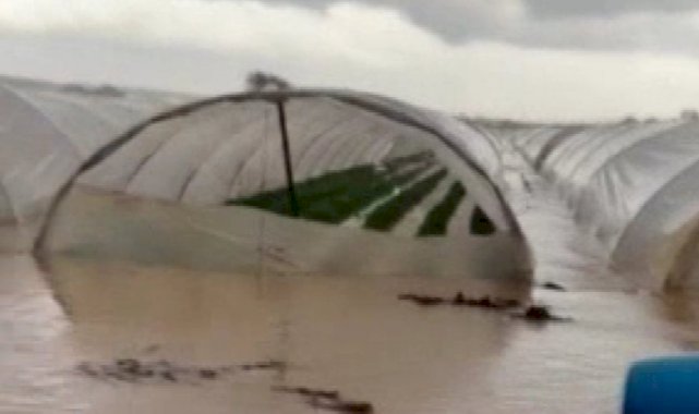 Antalya’da, seranın sular altında kalma anları kamerada