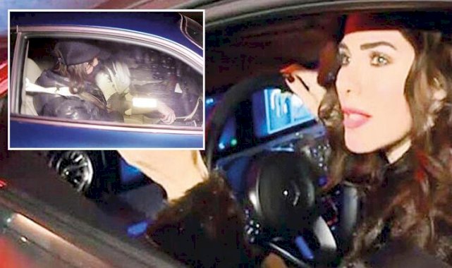 Defne Samyeli ehliyetini kaptırınca sürücü tuttu