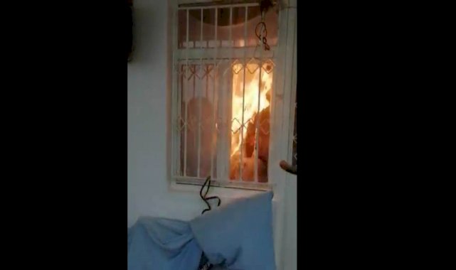 Muğla'da kendisini ve annesini yakmaya çalıştı