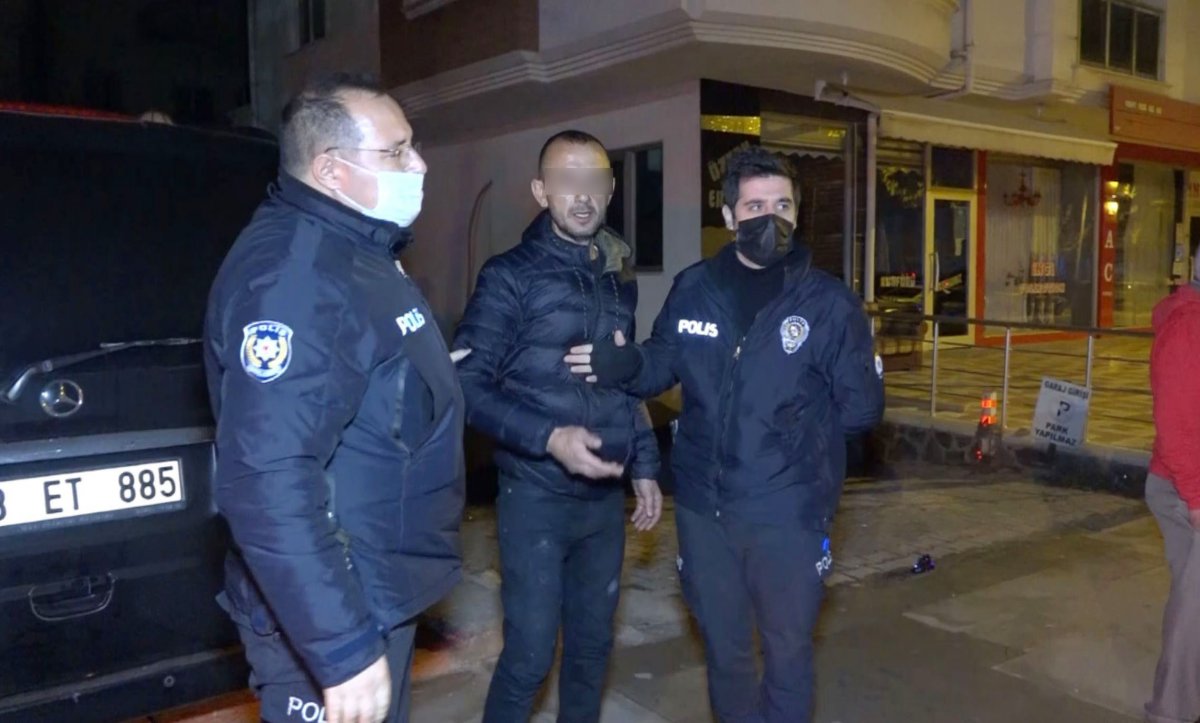 Aksaray'da alkollü sürücü polislere zor anlar yaşattı