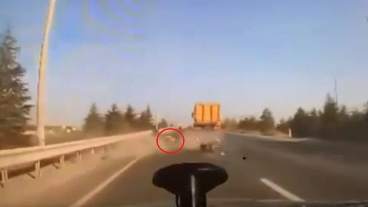 Ankara&#039;da motosikletliye çarpan kamyon sürücüne 7 ay hapis