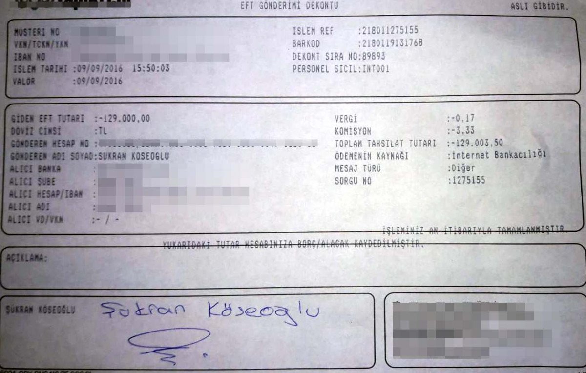 Ankara’da, tapu iptal davasında mahkemeden 'açıklamasız dekont' kararı