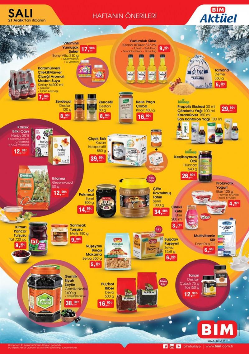 BİM Market 21 Aralık Aktüel Kataloğu! Bu Salı BİM'de hangi ürünler indirimli?