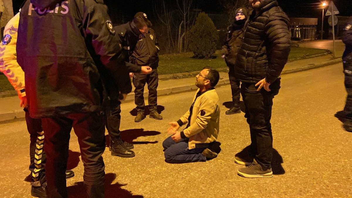 Bursa'da alkollü sürücü: Ehliyetimi alacağınıza öldürün daha iyi