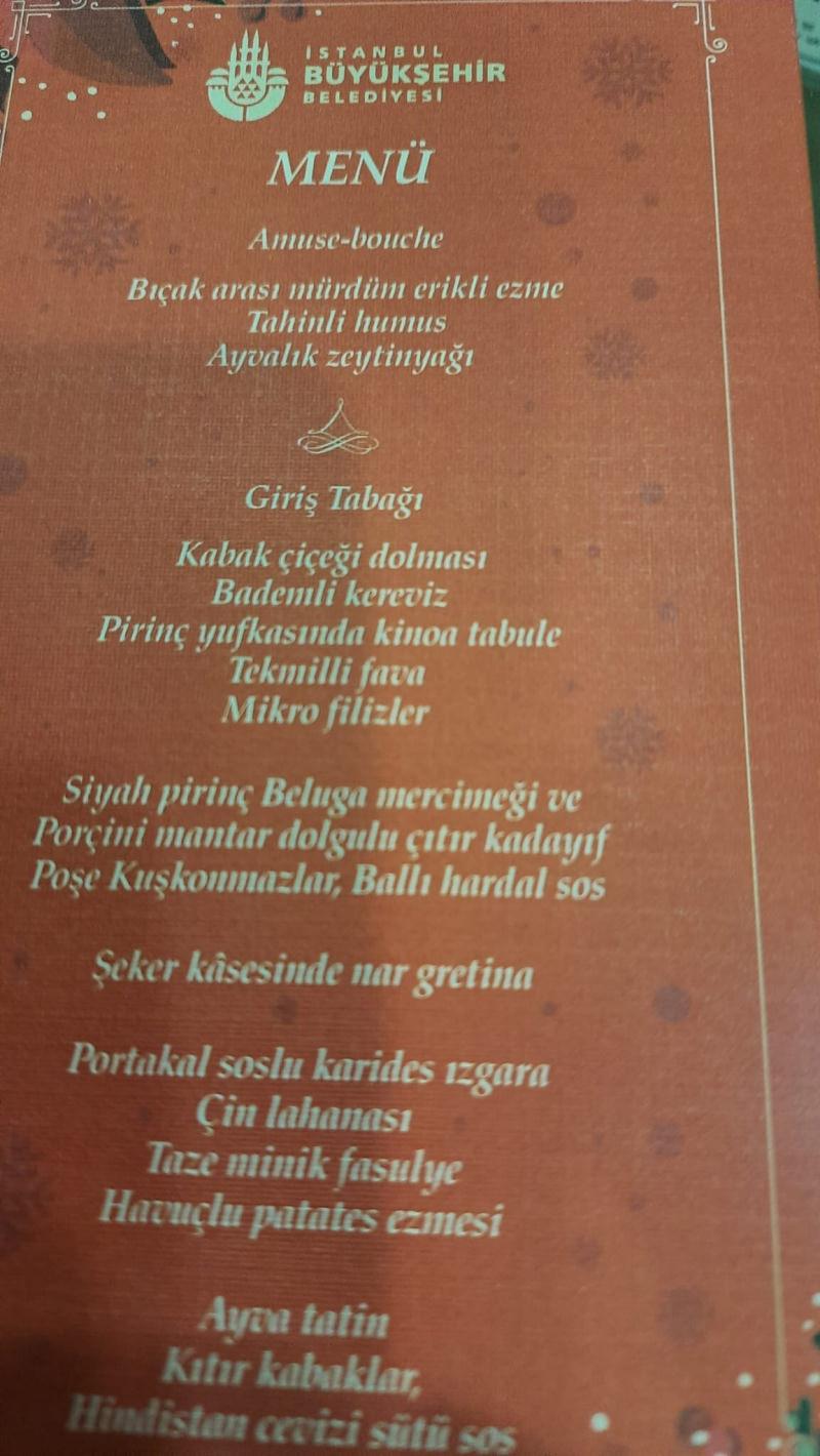 Ekrem İmamoğlu’nun Noel yemeği menüsü sosyal medyada gündem oldu