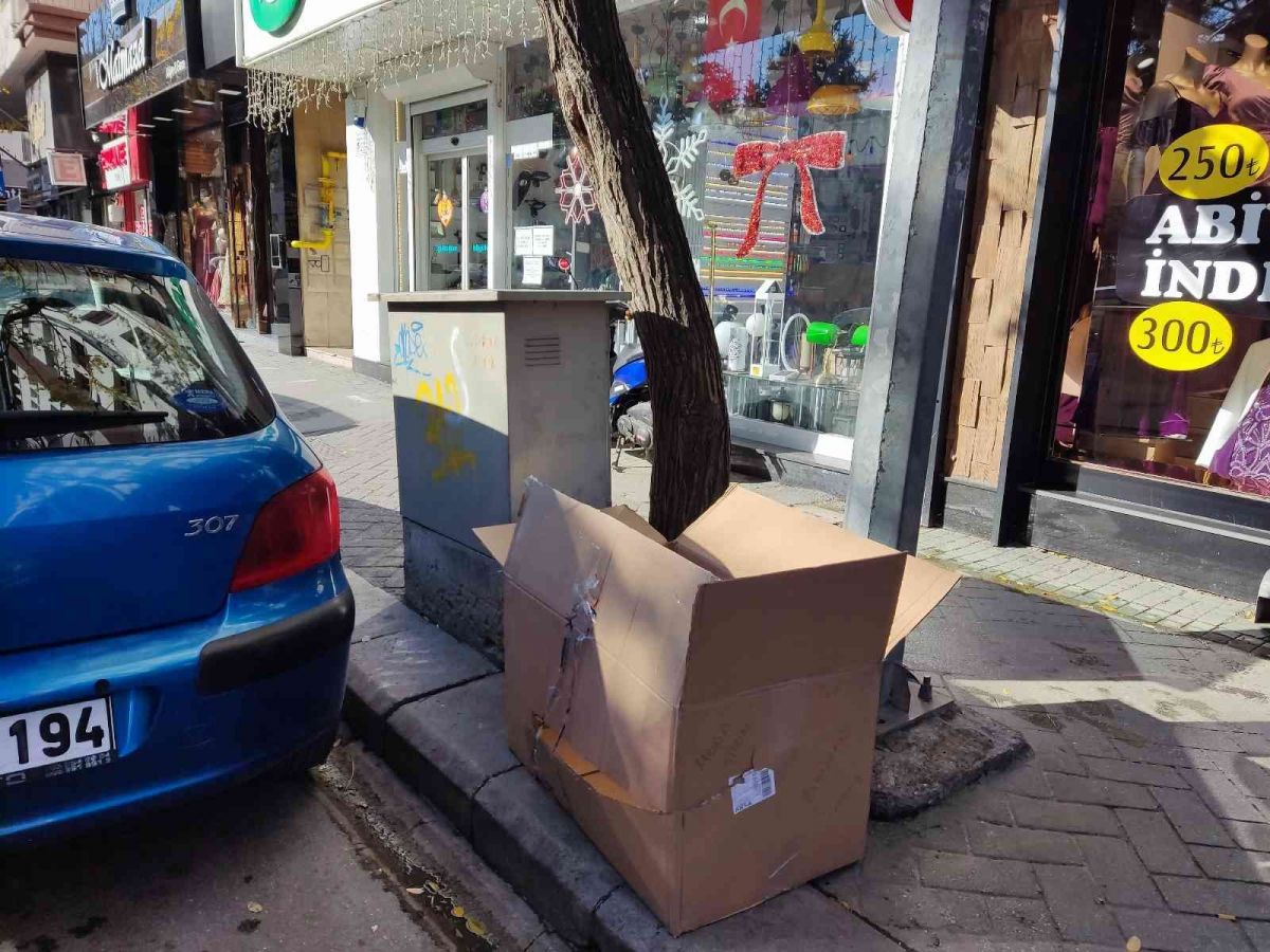 Eskişehir'de atılan çöpler için yalvardı