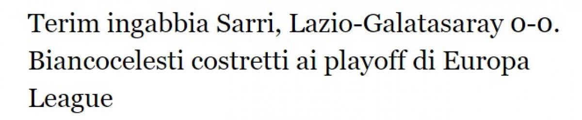 Galatasaray, İtalya basınında gündem oldu