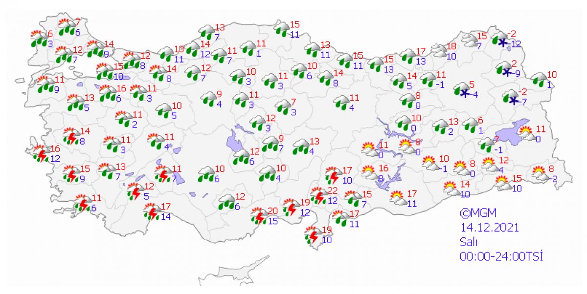 Meteoroloji'den kar ve kuvvetli yağış uyarısı