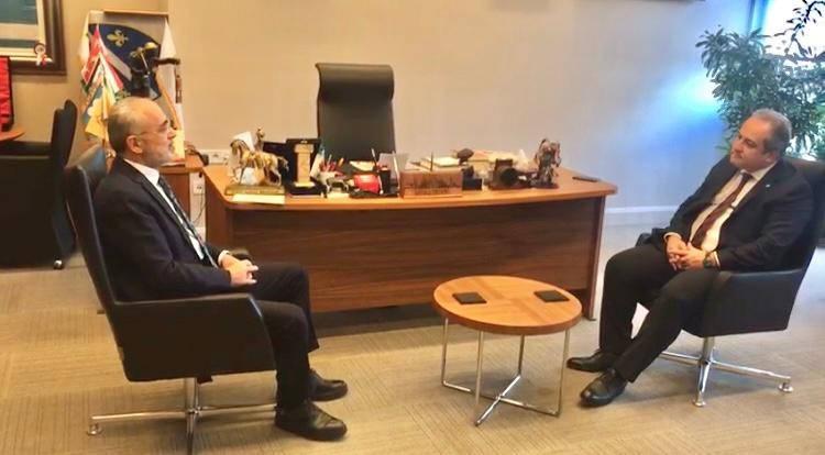 Prof. Dr. Mustafa Necmi İlhan’dan, Cumhurbaşkanı Başdanışmanı Topçu’ya ziyaret
