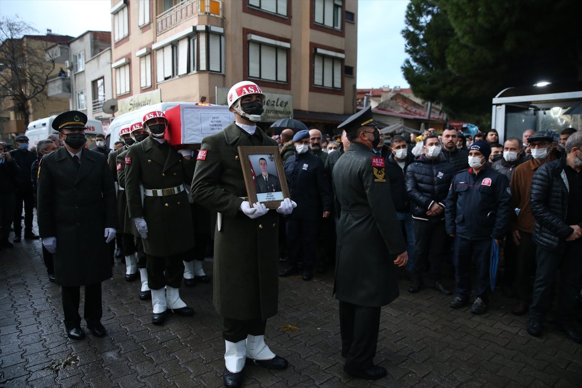 Şehit Piyade Uzman Çavuş Ali Sarı son yolculuğuna uğurlandı
