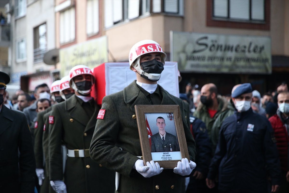 Şehit Piyade Uzman Çavuş Ali Sarı son yolculuğuna uğurlandı