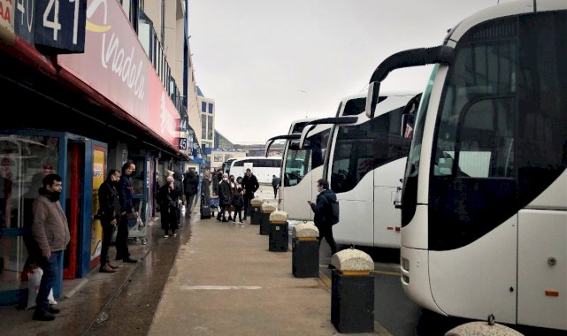 15 Temmuz Şehitler Otogarı yılbaşı yoğunluğu yaşıyor