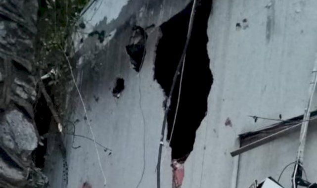 Zonguldak'ta akaryakıt istasyonunun duvarı yıkıldı