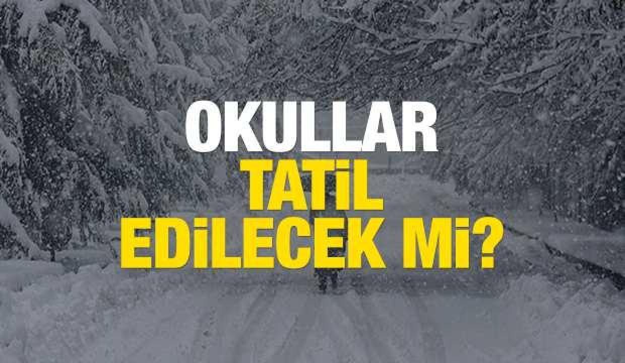 Yarın okullar tatil mi? 22 Aralık’ta kar tatili olan iller…