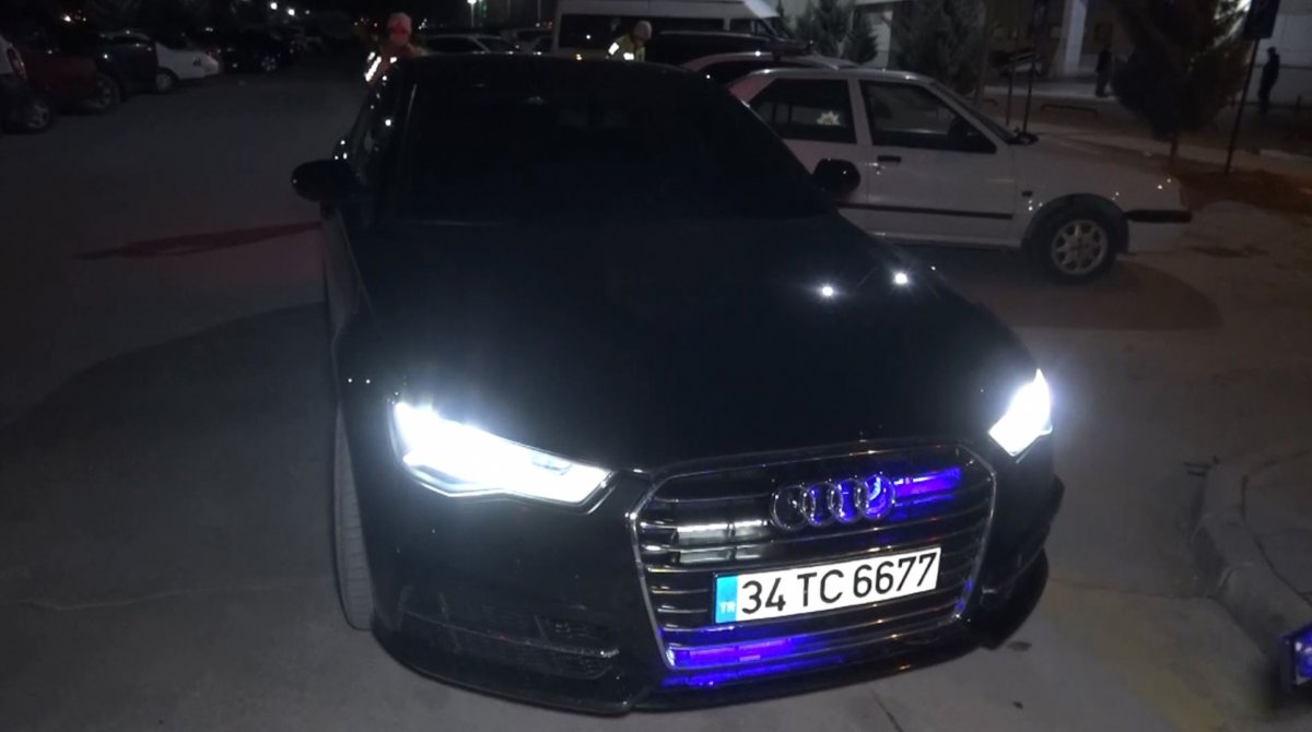 Aksaray’da alkollü sürücü polise güçlük çıkardı