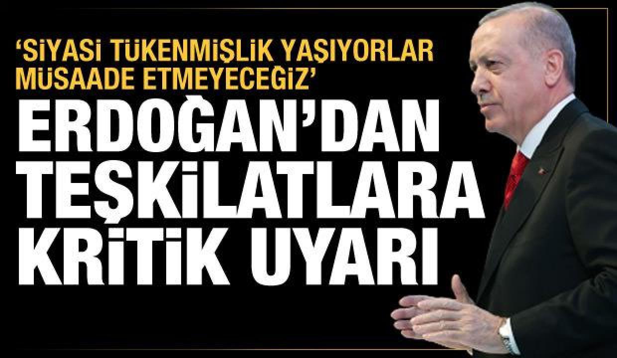 Cumhurbaşkanı Erdoğan: Muhalefetin toplumu kutuplaştırmasına izin vermeyeceğiz