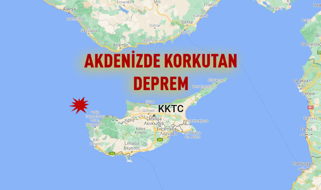 Doğu Akdeniz'de korkutan deprem! Türkiye'de de hissedildi
