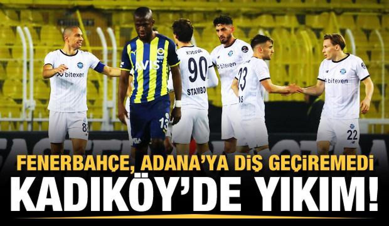 Fenerbahçe&#039;ye evinde Adana Demir darbesi!