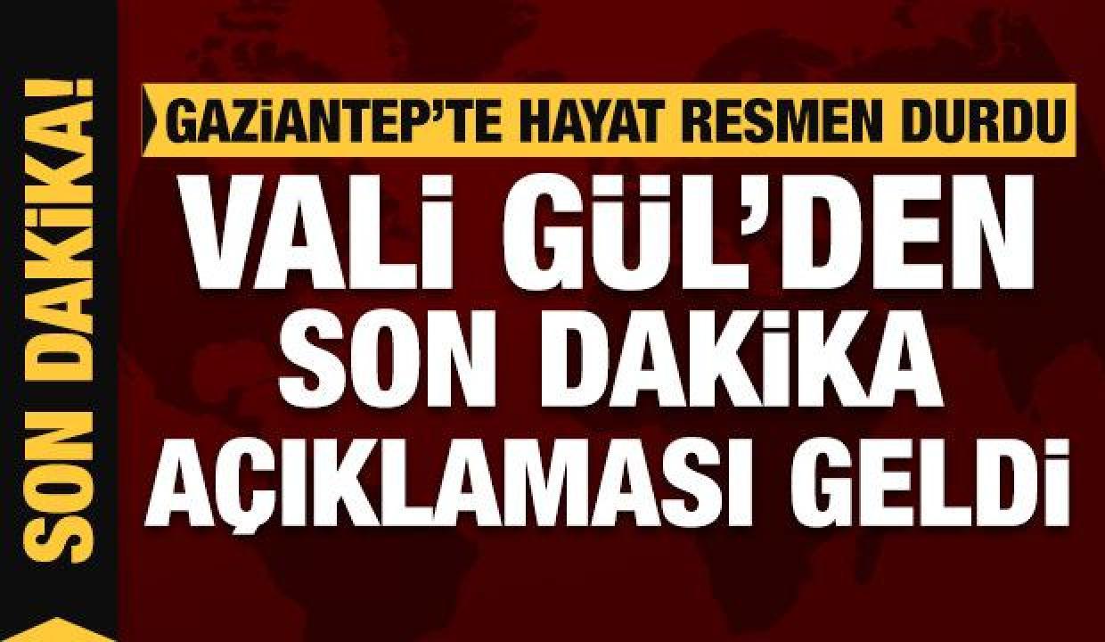 Gaziantep&#039;te kar yağışı nedeniyle hayat resmen durdu: Vali Gül&#039;den açıklama!