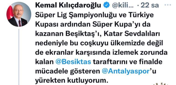 Kılıçdaroğlu Süper Kupa finalini siyasete çevirdi ama bilmediği bir şey vardı
