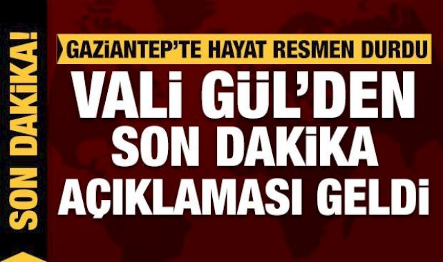 Gaziantep'te kar yağışı nedeniyle hayat resmen durdu: Vali Gül'den açıklama!