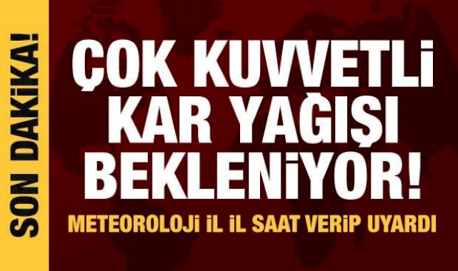 Son dakika haberi: Sıcaklık düşecek, Meteoroloji'den çok kuvvetli kar uyarısı!