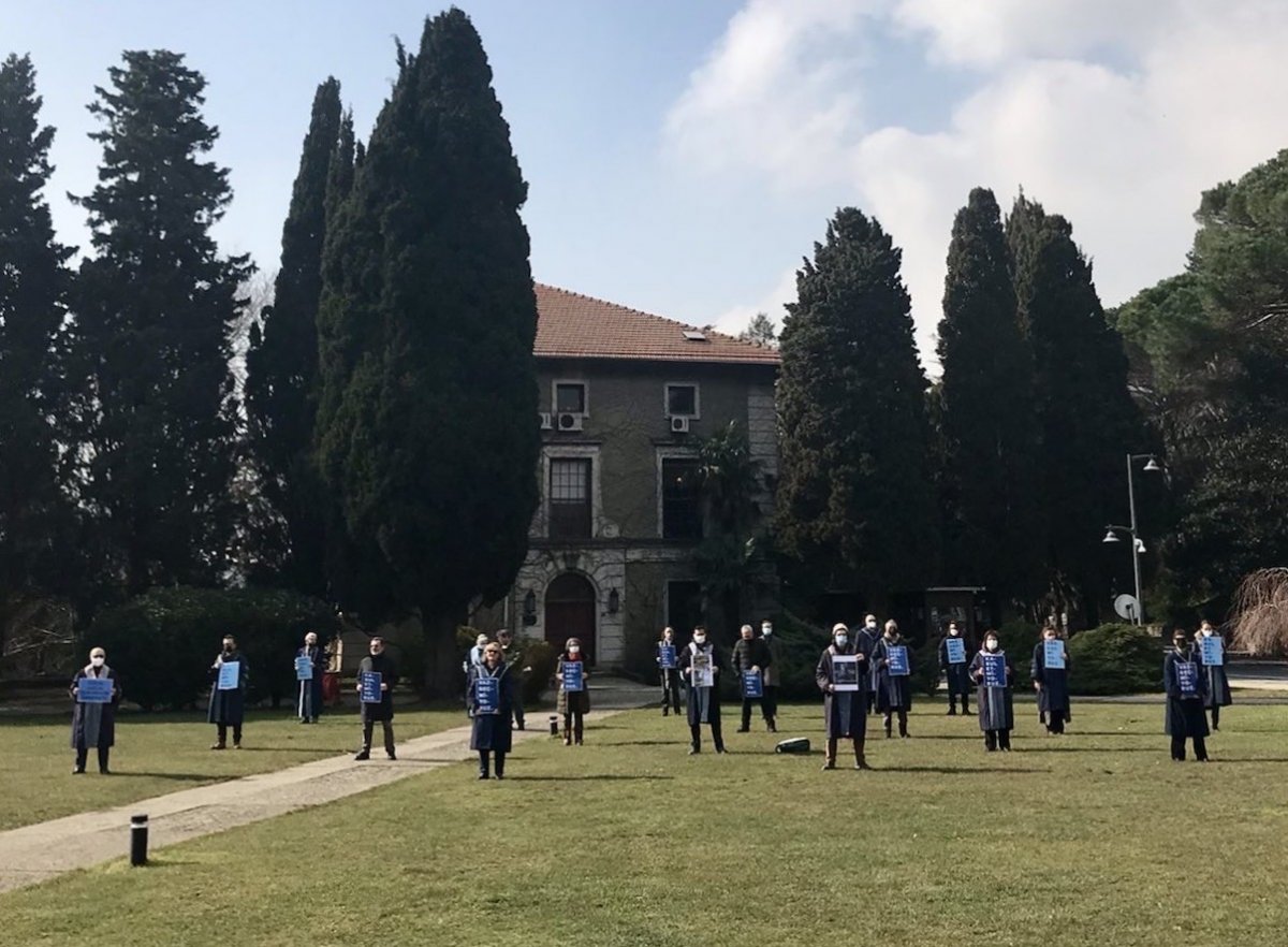 Boğaziçi Üniversitesi'nde eylemler sürüyor