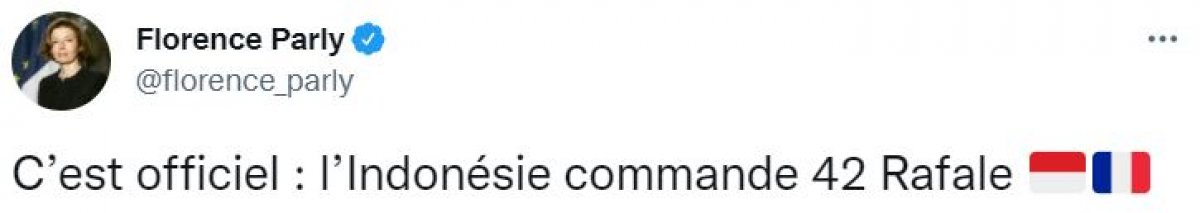 Fransa, Endonezya'ya 42 Rafale savaş uçağı satacak