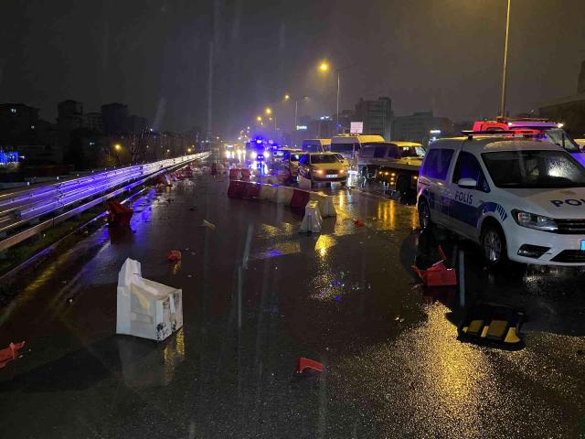 Maltepe'de aynı noktada 2 ayrı kaza: 1 yaralı