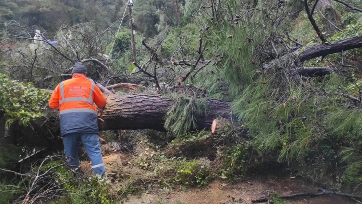 Muğla'da sağanak yağış hayatı olumsuz etkiliyor